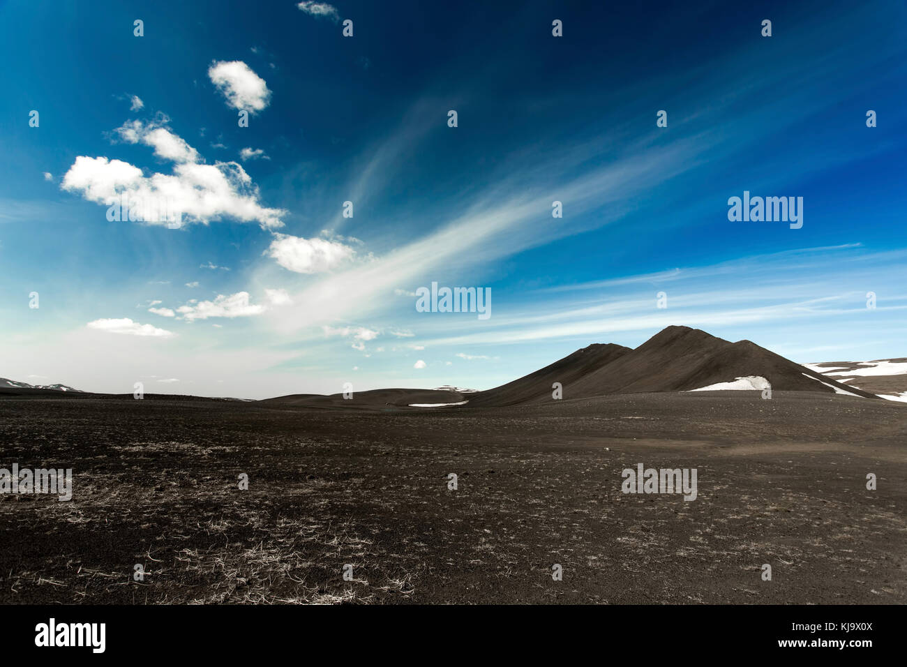 Lunar landscape in Iceland Stock Photo
