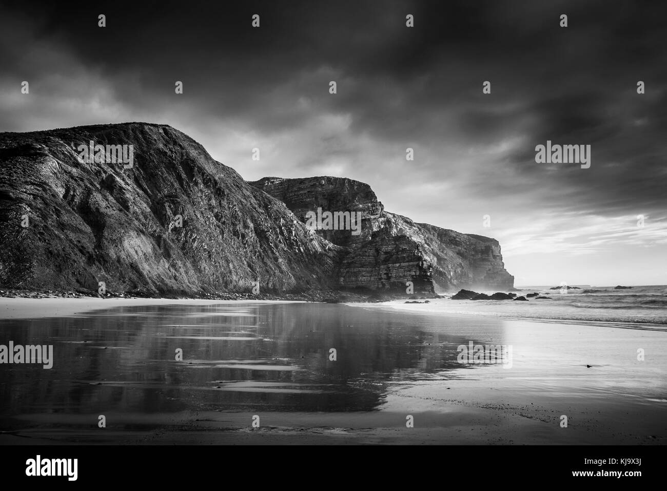 Beautiful beach scenery Black and White Stock Photos & Images - Alamy