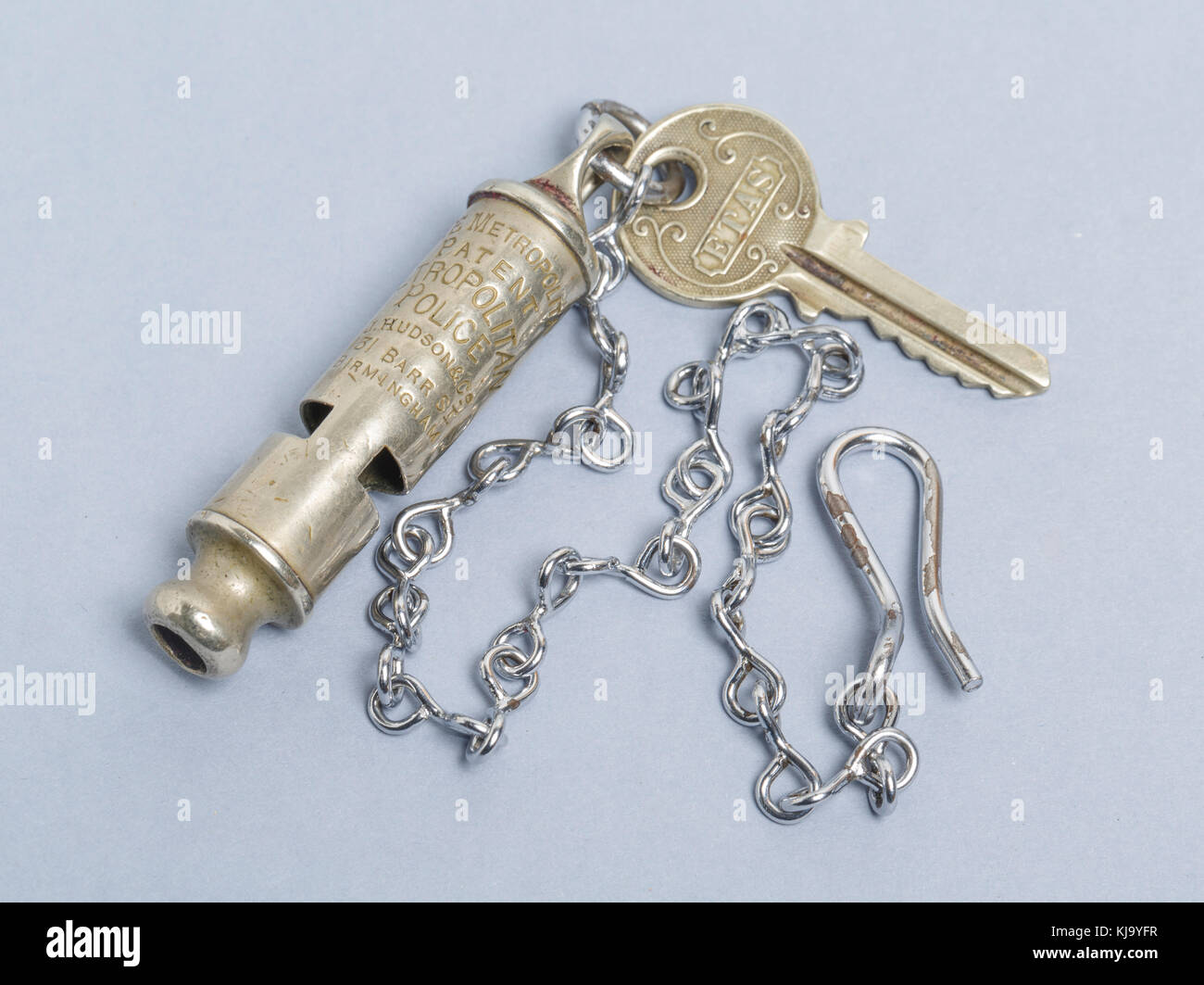 Police whistle and chain hi-res stock photography and images - Alamy