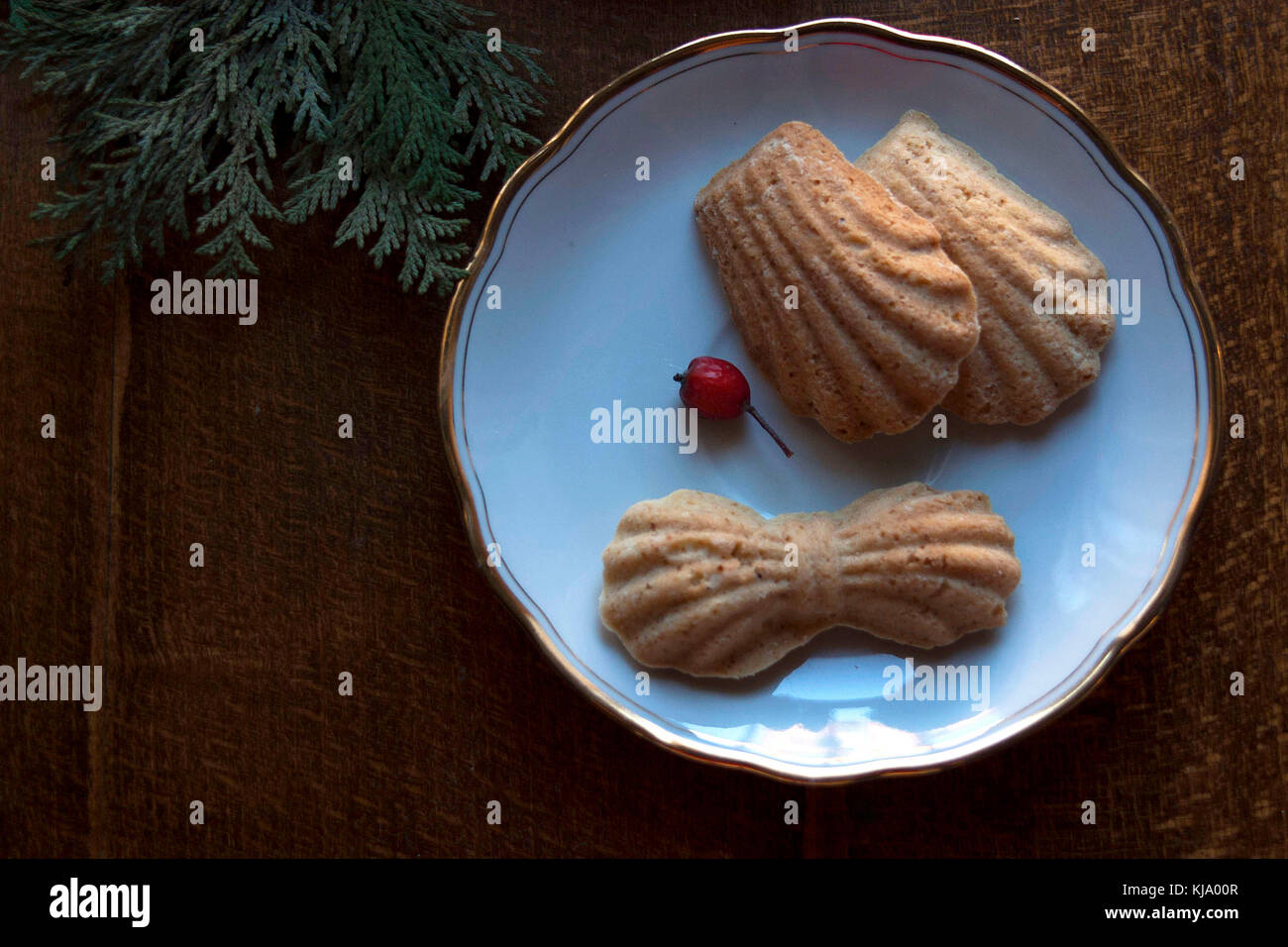 Honey cakes on plate Stock Photo Alamy