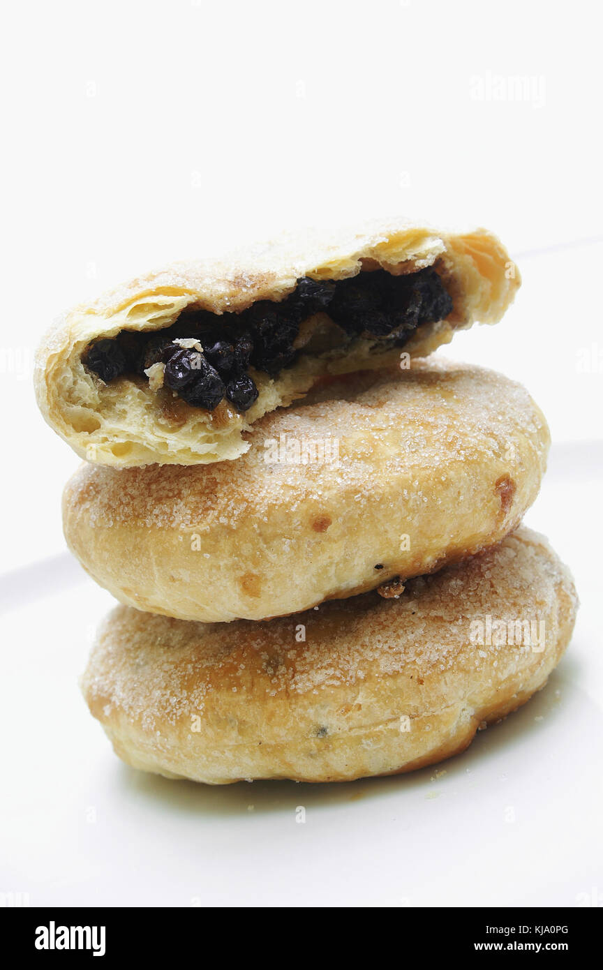 traditional eccles cakes Stock Photo Alamy