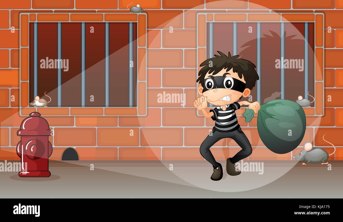 Illustration of a boy in the jail Stock Vector Image & Art Alamy