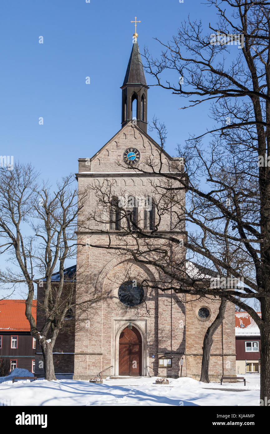 Kirche Stadt Oberharz am Brocken hasselfelde Stock Photo