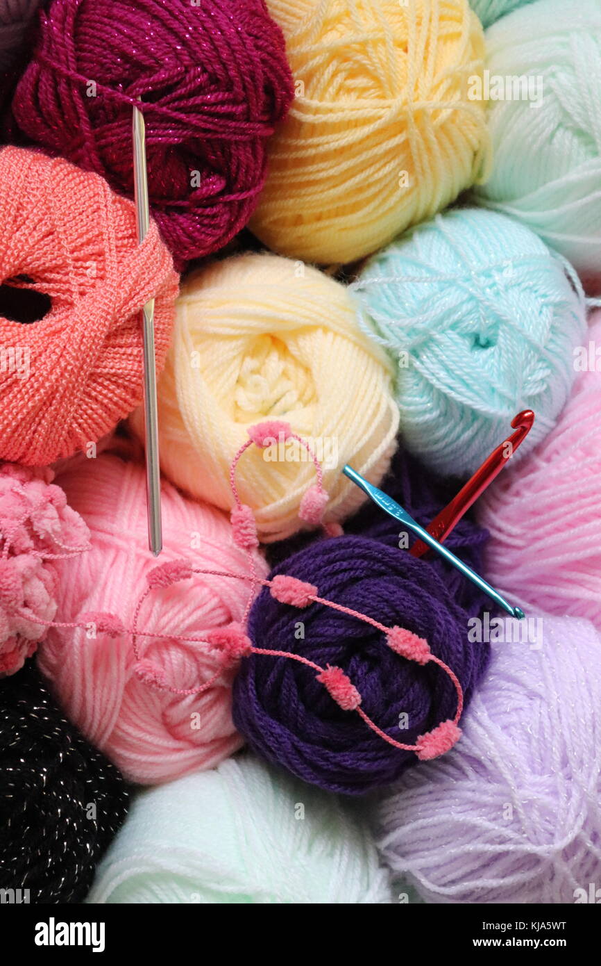 Blanket crochet for warmth Stock Photo Alamy