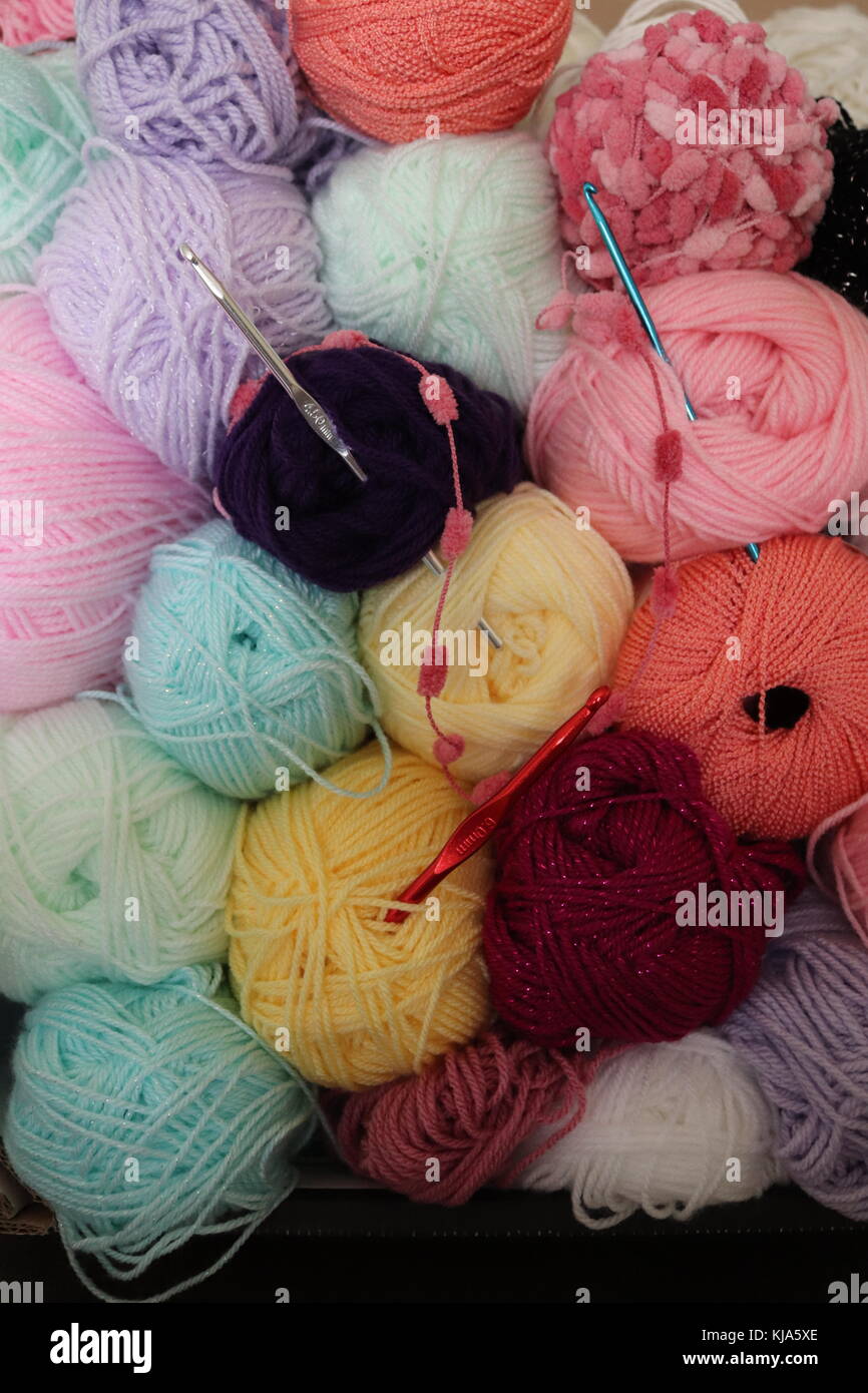 Blanket crochet for warmth Stock Photo Alamy