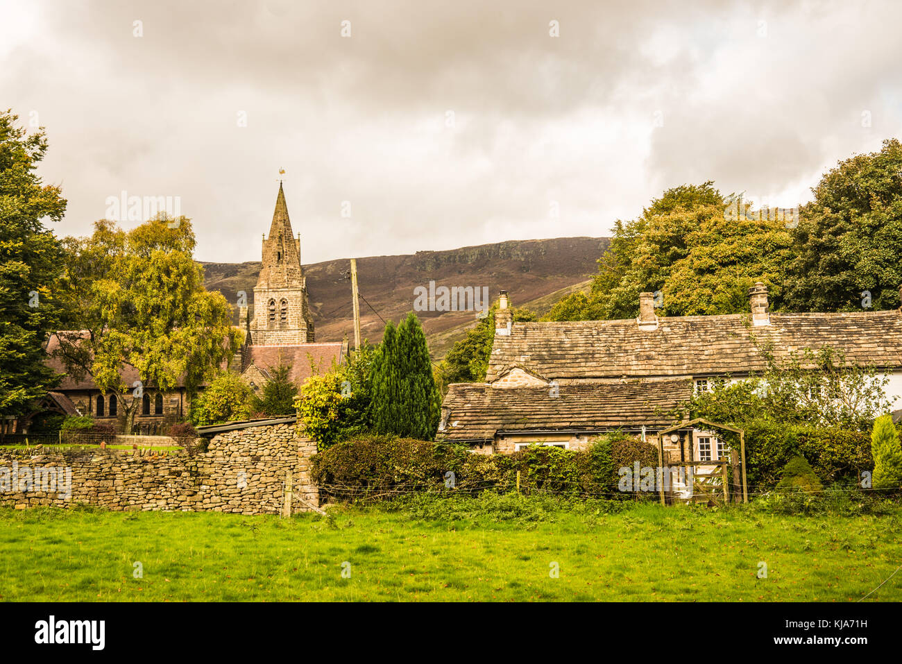 My Derbyshire the village Ray Boswell Stock Photo
