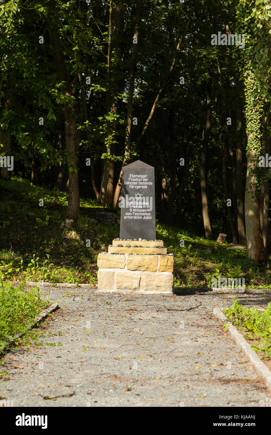 jüdischer Friedhof bei harzgerode Stock Photo