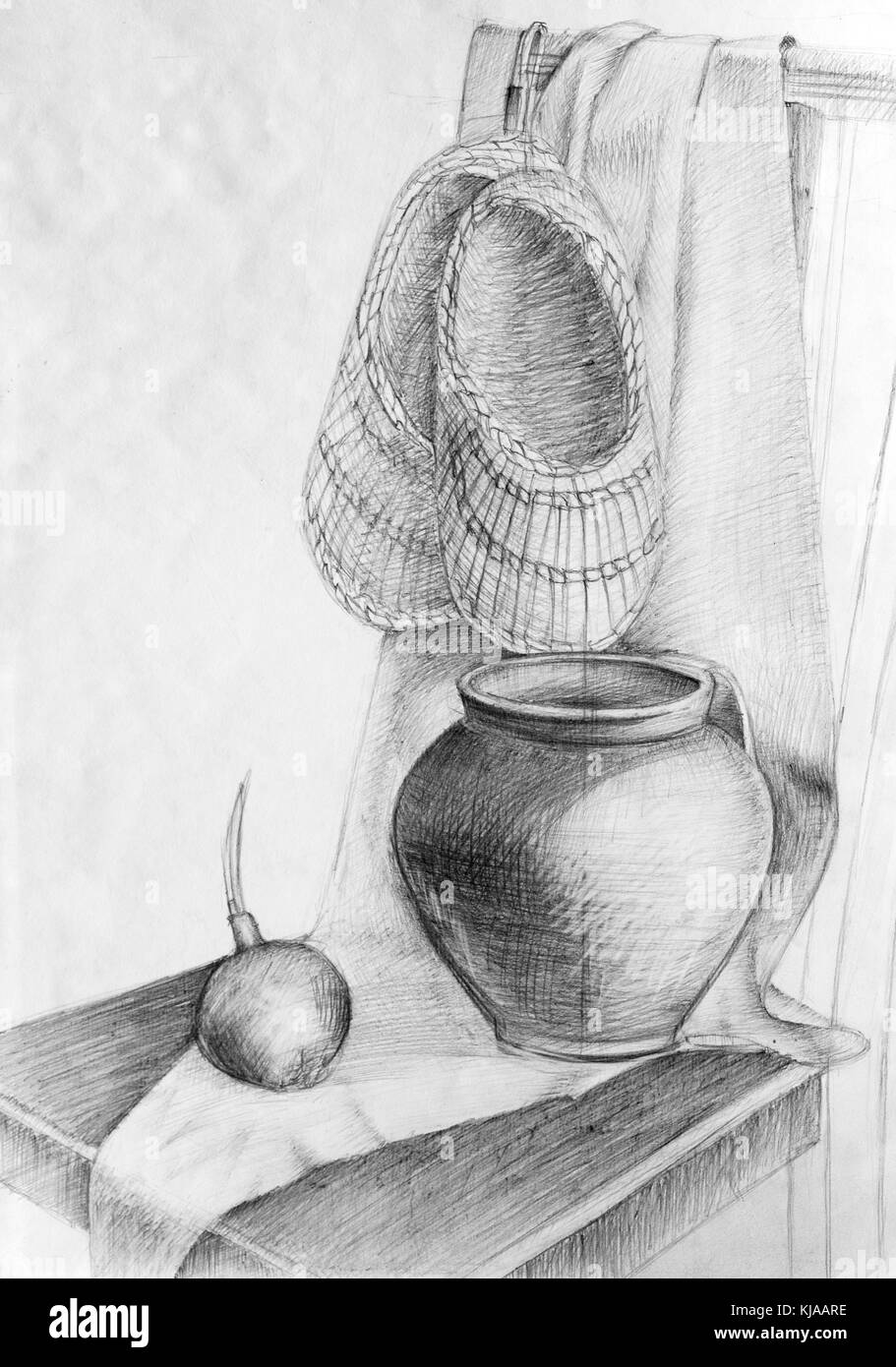 Pencil drawing sketch Stock Photo Alamy