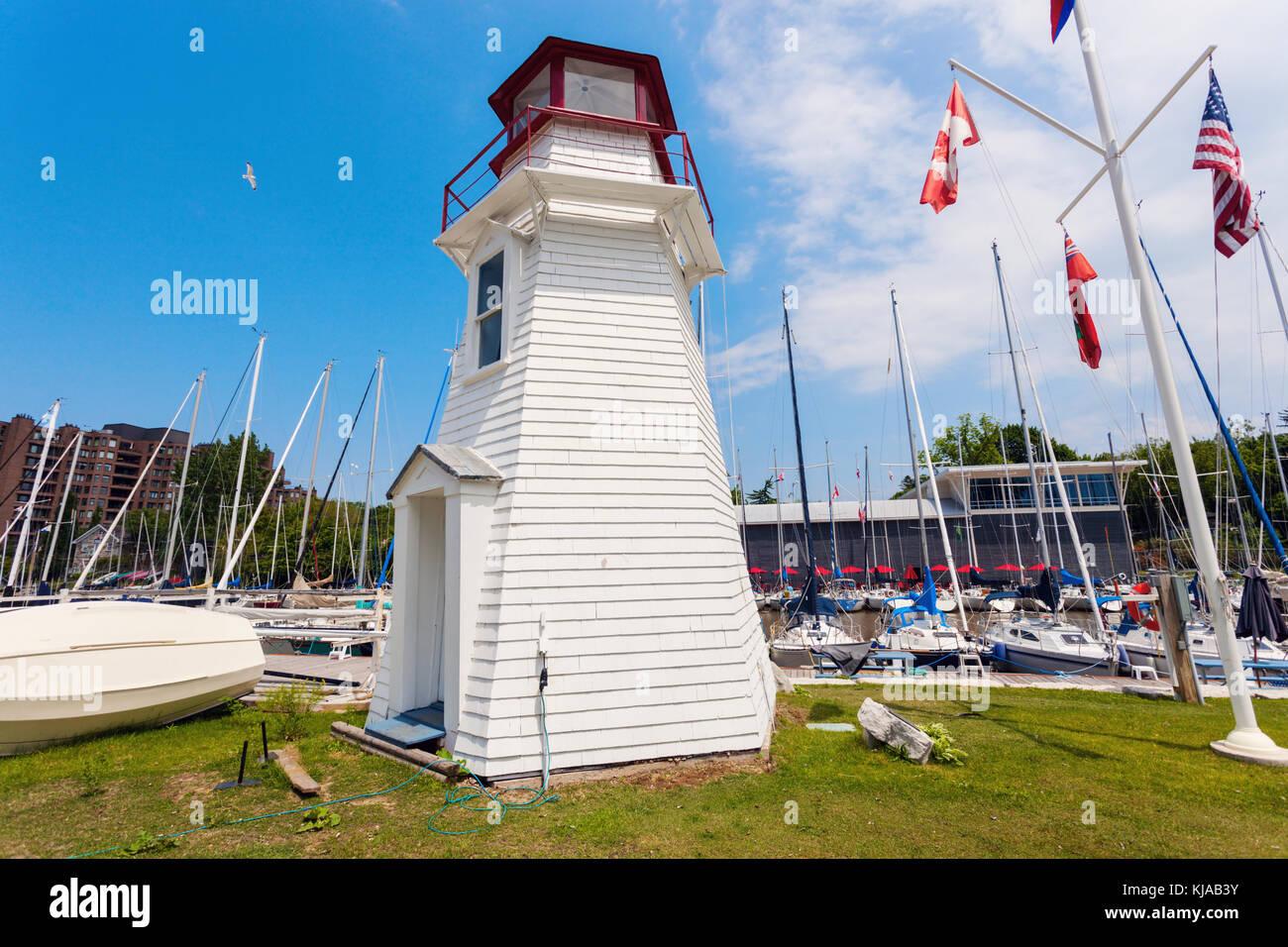 Oakville Lighthouse by Lake Ontario. Ontario, Canada Stock Photo Alamy
