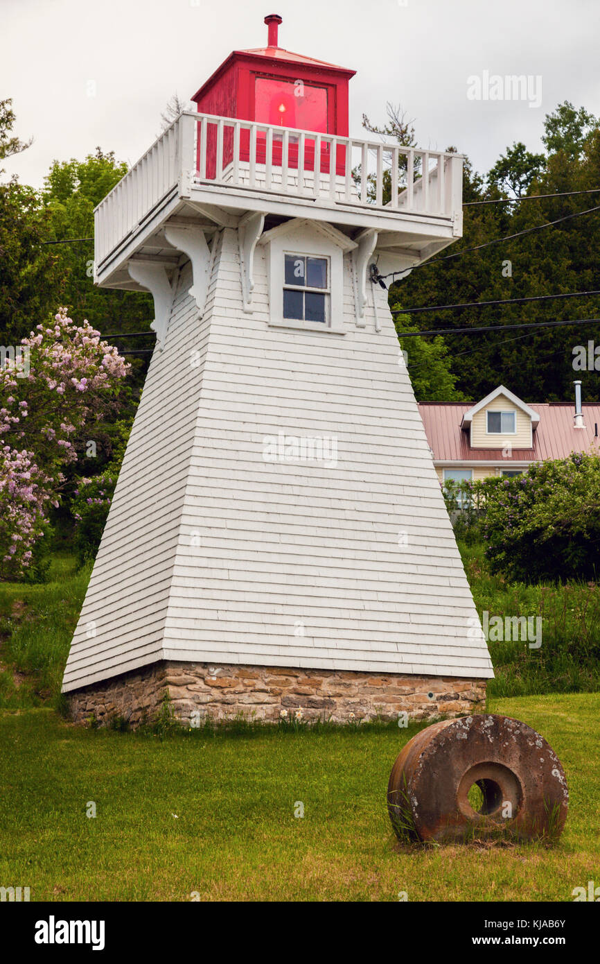 Kagawong Lighthouse on Manitoulin Island. Manitoulin Island, Ontario