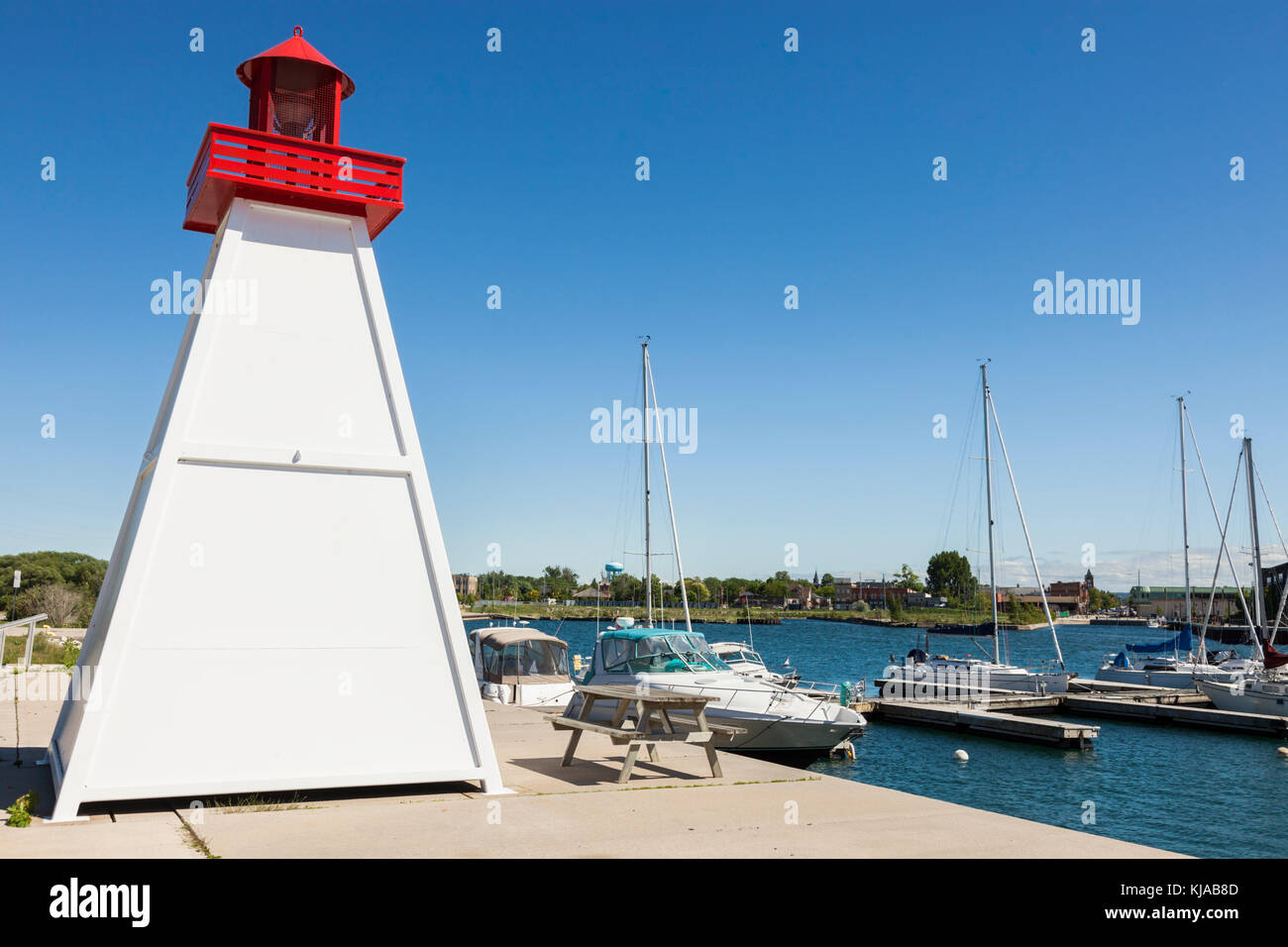 Collingwood Lighthouse by Lake Huron. Ontario, Canada Stock Photo Alamy