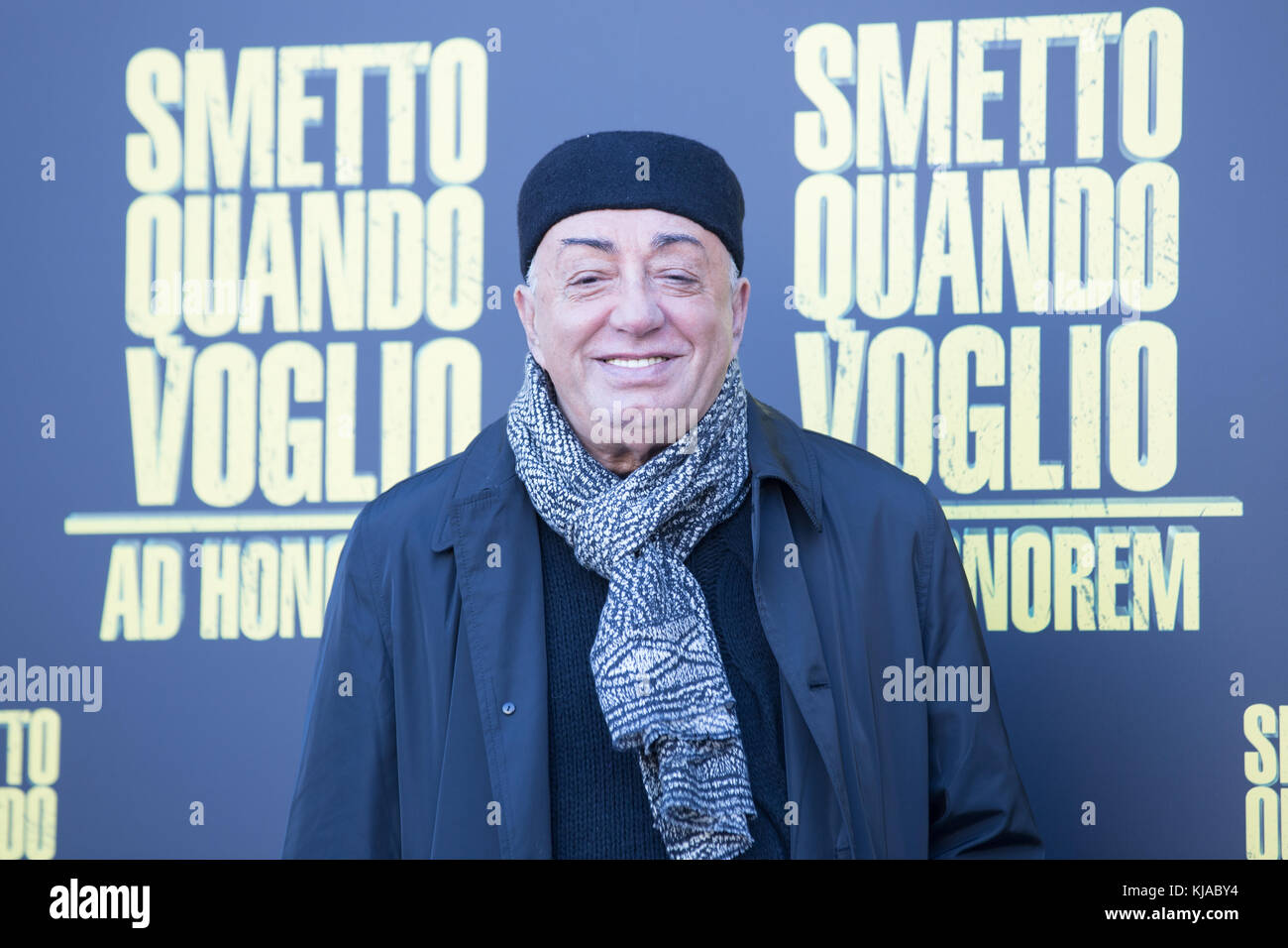Rome, Italy. 22nd Nov, 2017. during Photocall of the Italian movie 'Smetto Quando Voglio Ad Honorem' directed by Sydney Sibilia at The Space Modern Cinema in Rome. Credit: Matteo Nardone/Pacific Press/Alamy Live News Stock Photo