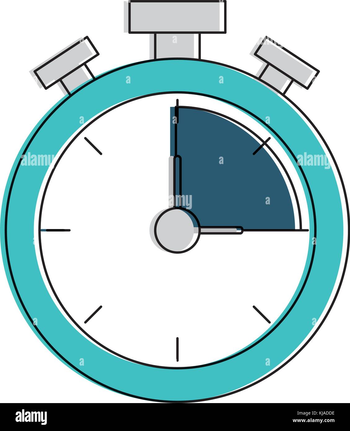 Chronometer of tool time and instrument theme Isolated design Vector