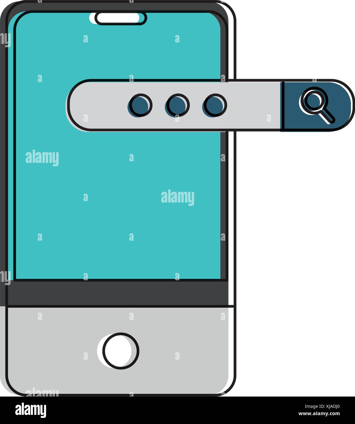 Smartphone of device gadget technology and electronic theme Isolated ...
