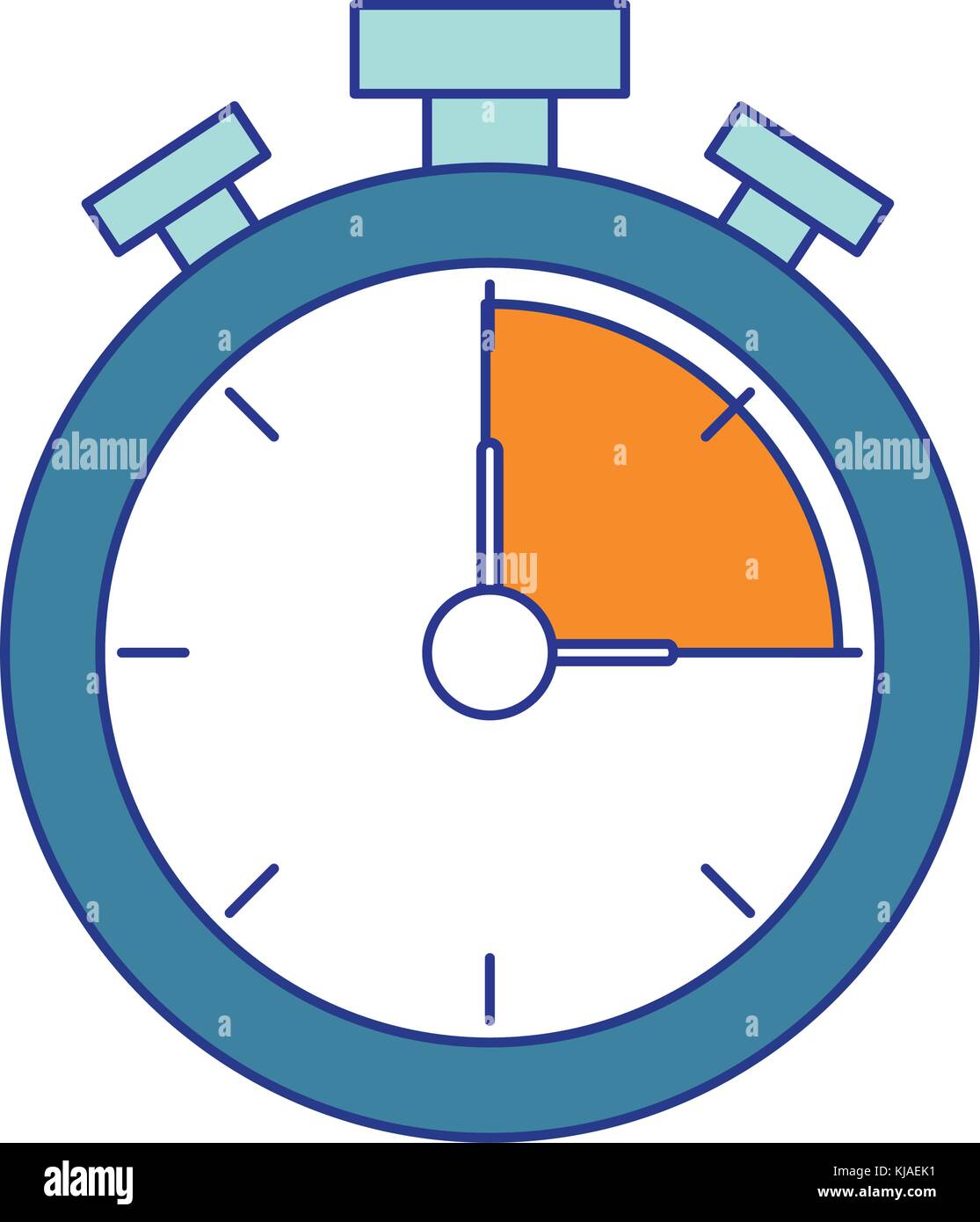 Chronometer of tool time and instrument theme Isolated design Vector