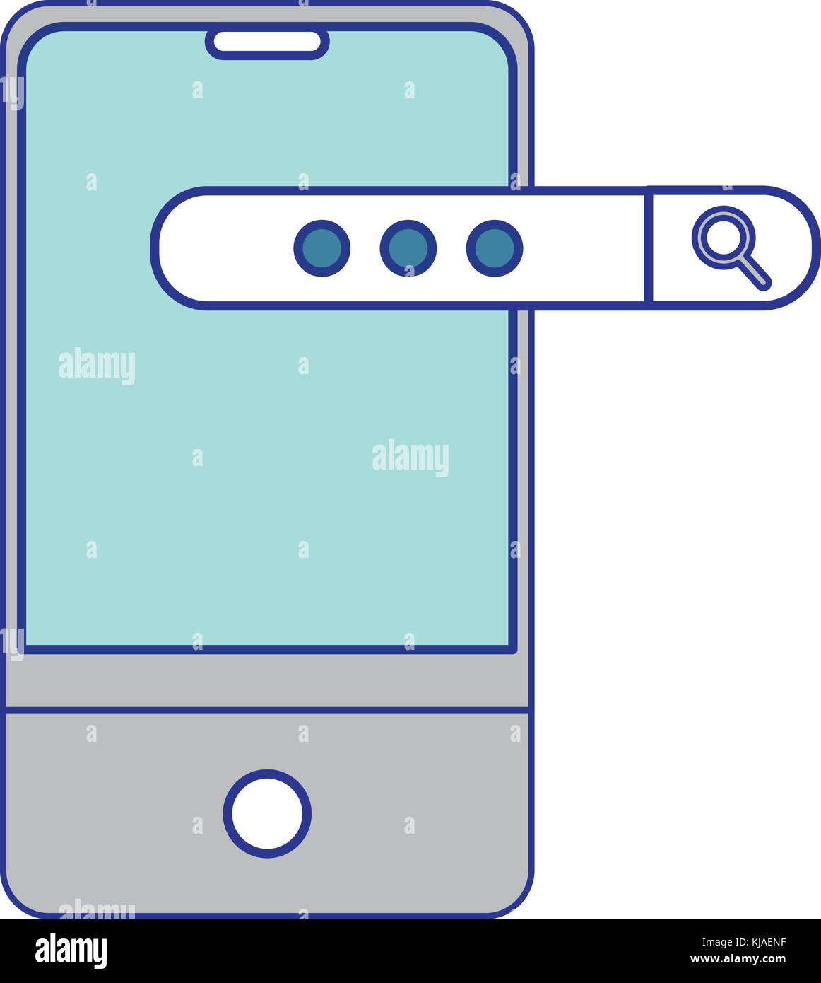 Smartphone of device gadget technology and electronic theme Isolated ...