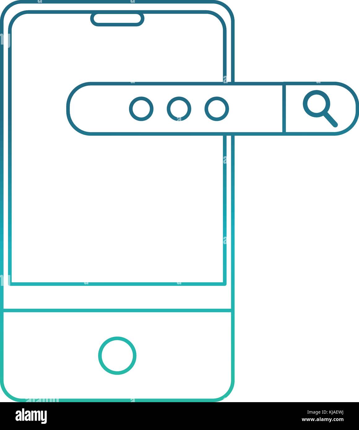 Smartphone of device gadget technology and electronic theme Isolated ...