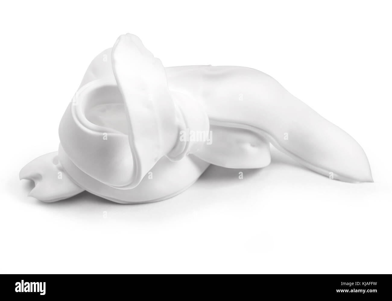Shave foam sample, isolated on white with clipping path Stock Photo - Alamy