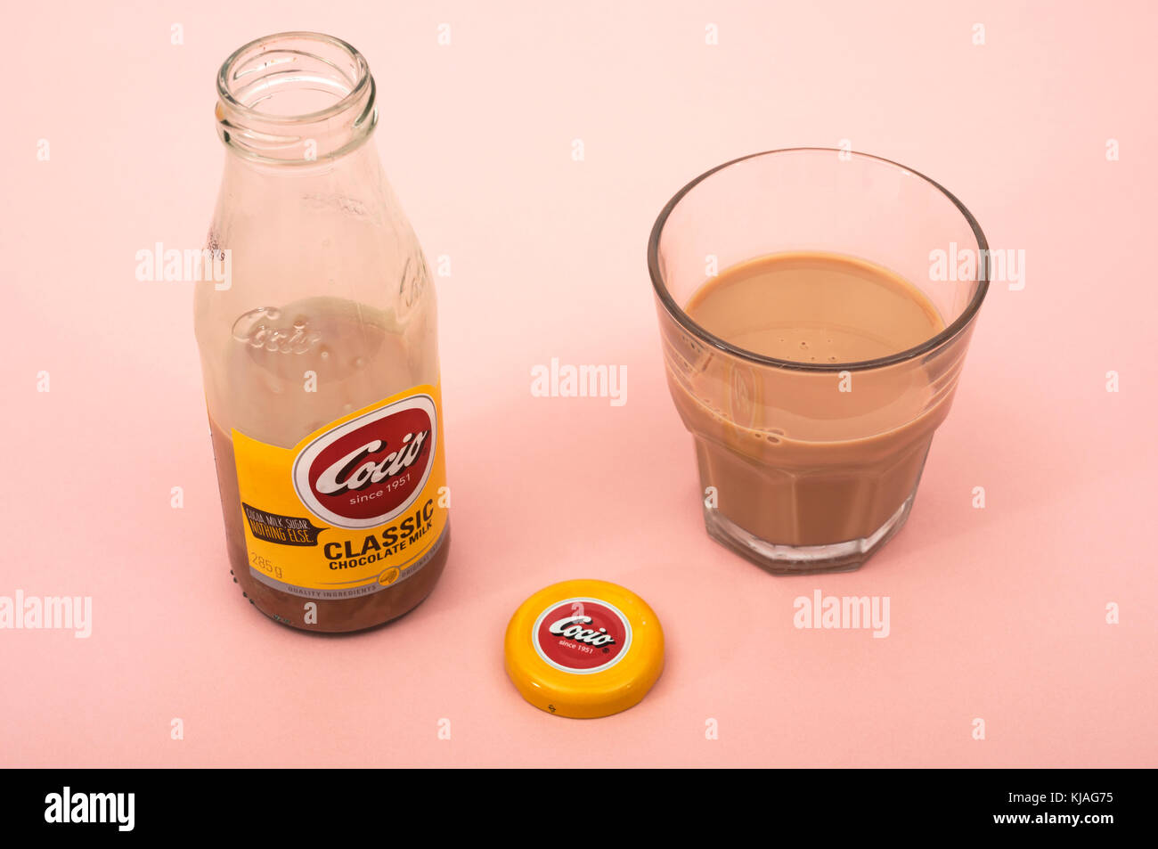 Cocio classic chocolate milk Stock Photo