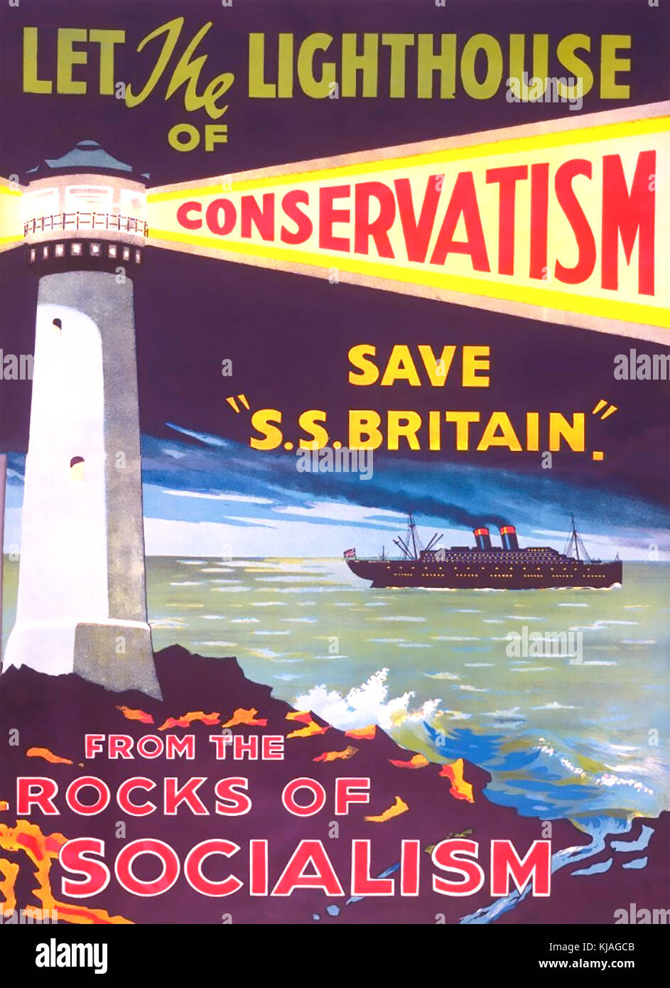 CONSERVATIVE PARTY poster for 1931 General Election Stock Photo