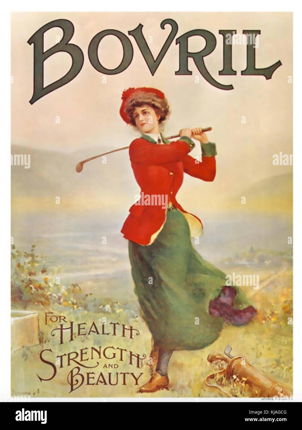 BOVRIL poster about 1910 Stock Photo