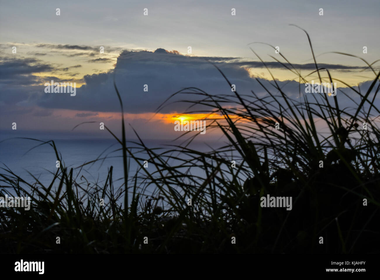 Sunset over Guam Stock Photo