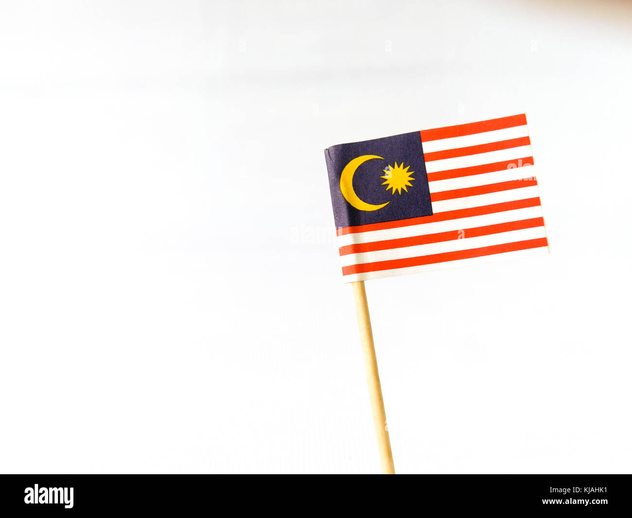 Set Of Toothpick With A Small Paper Flag Of Malaysia Lined Up And Decorated On Isolated White Background Bendera Malaysia Stock Photo Alamy