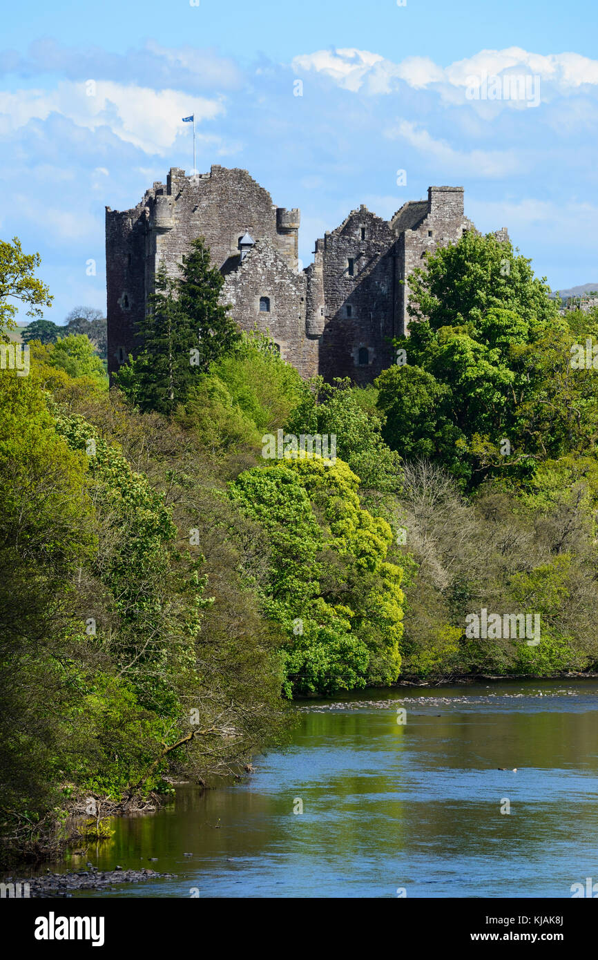 Doune Castle on the River Teith near the village of Doune in Stirling ...