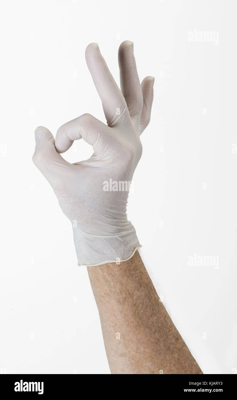 Hand Showing OK Sign Stock Photo