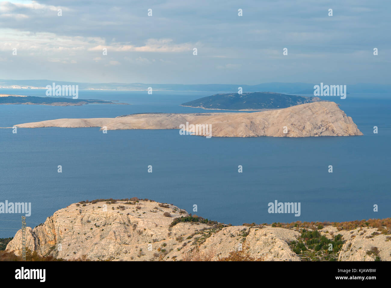 Goli Otok (Barren Island) in Croatia Stock Photo