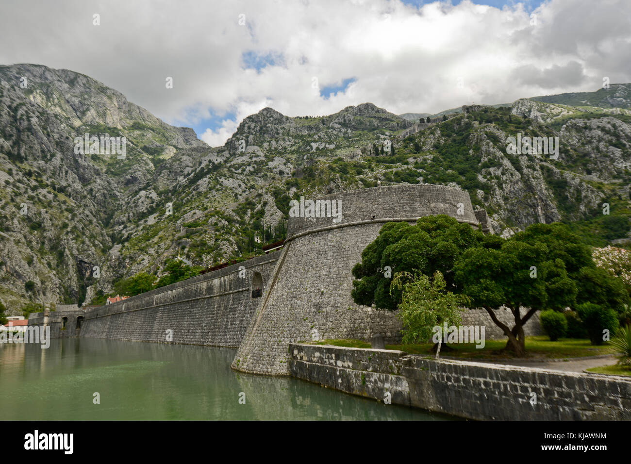 Fortifications of Kotor, Montenegro Stock Photo