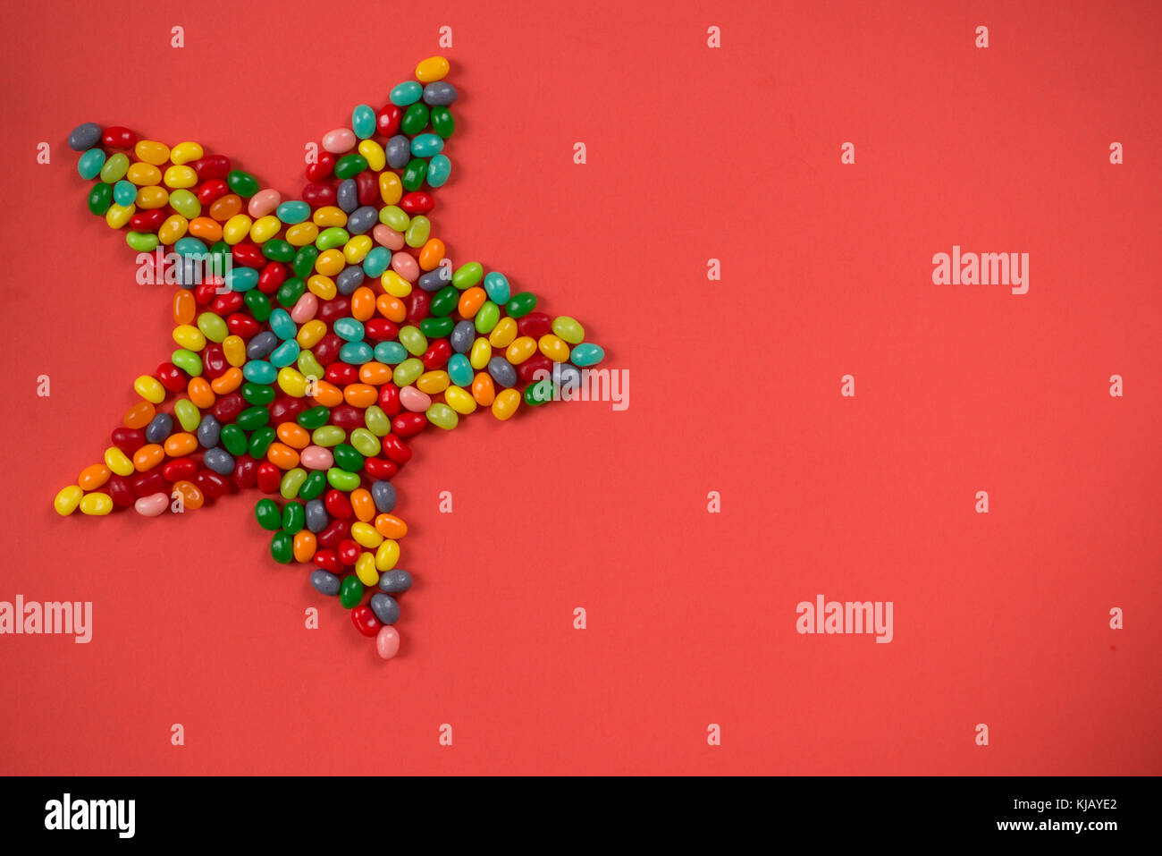 Jelly Bean Star Shape Stock Photo