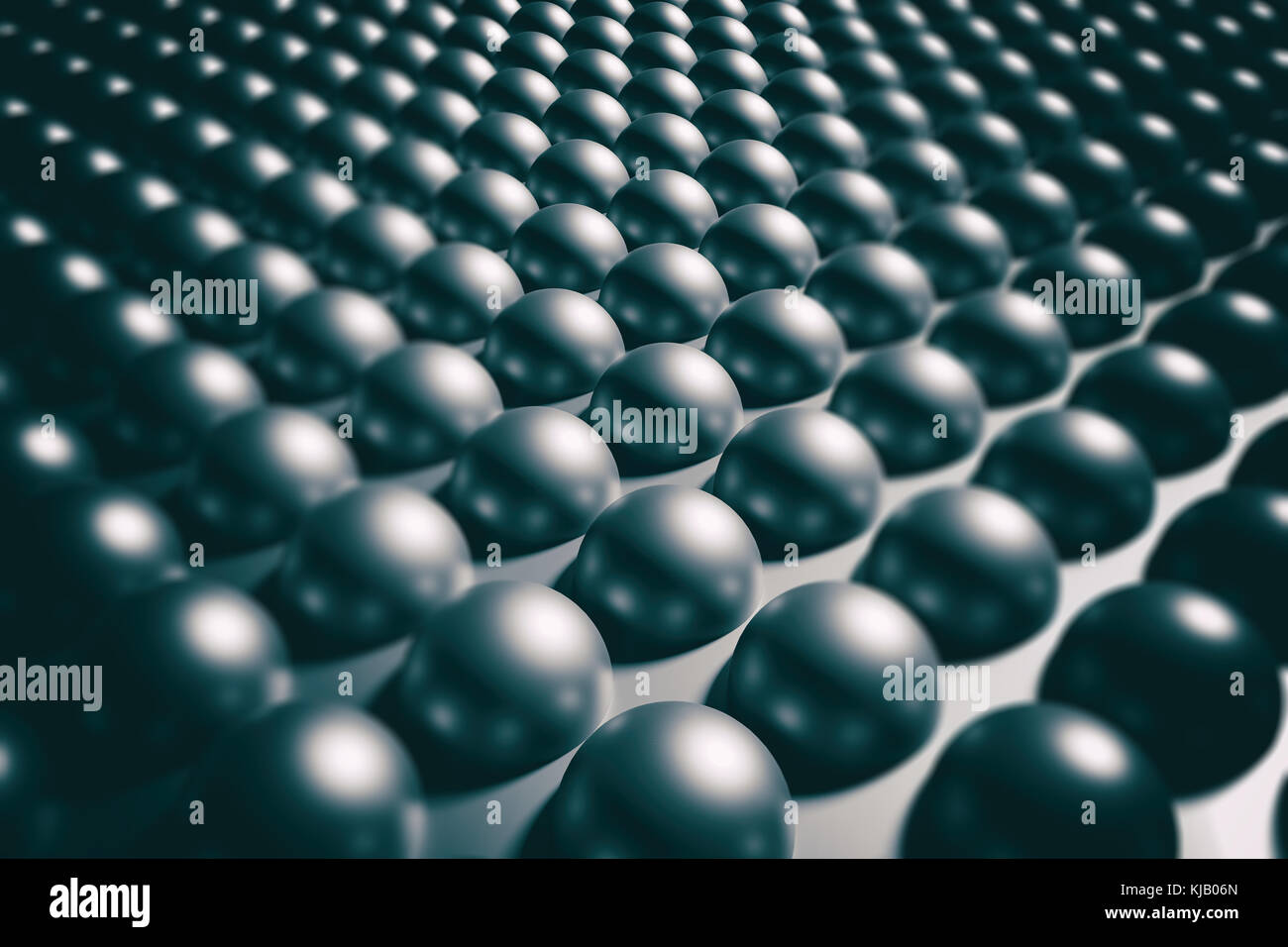 3d rendering of an abstract composition of lot of black balls Stock ...
