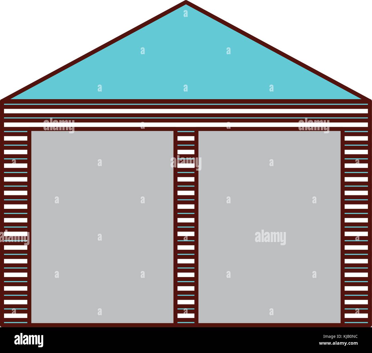 warehouse building exterior commercial empty Stock Vector Image & Art ...