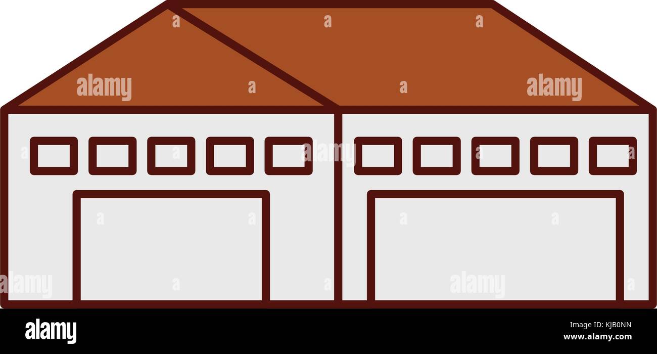 warehouse building exterior commercial empty Stock Vector Image & Art ...