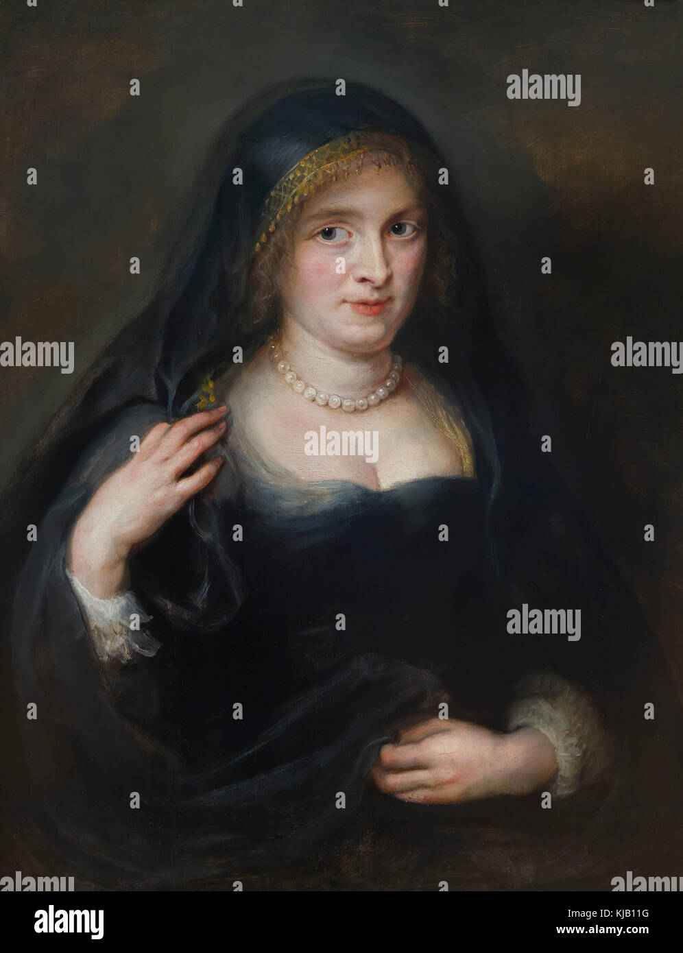 Portrait of a Woman, Probably Susanna Lunden, Peter Paul Rubens, circa 1625-1627, Metropolitan Museum of Art, Manhattan, New York City, USA, North Ame Stock Photo