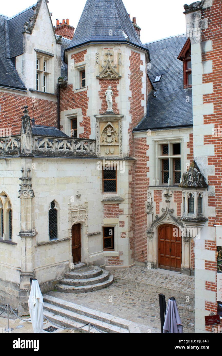 Clos Lucé, Amboise, France, from the gallery. Last home of Leonardo da