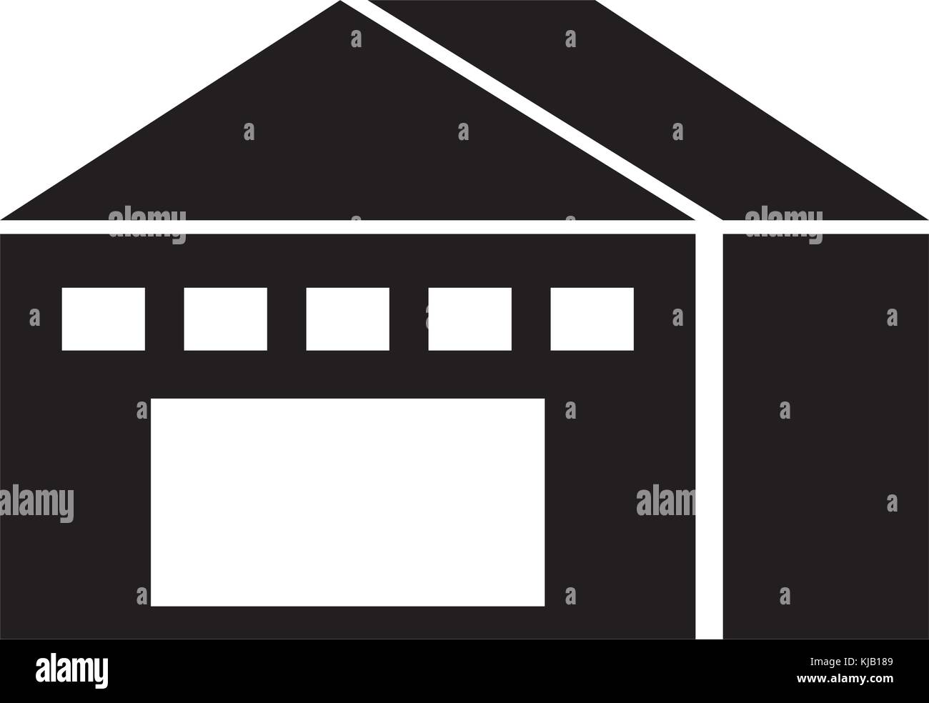 warehouse building exterior commercial empty Stock Vector Image & Art ...