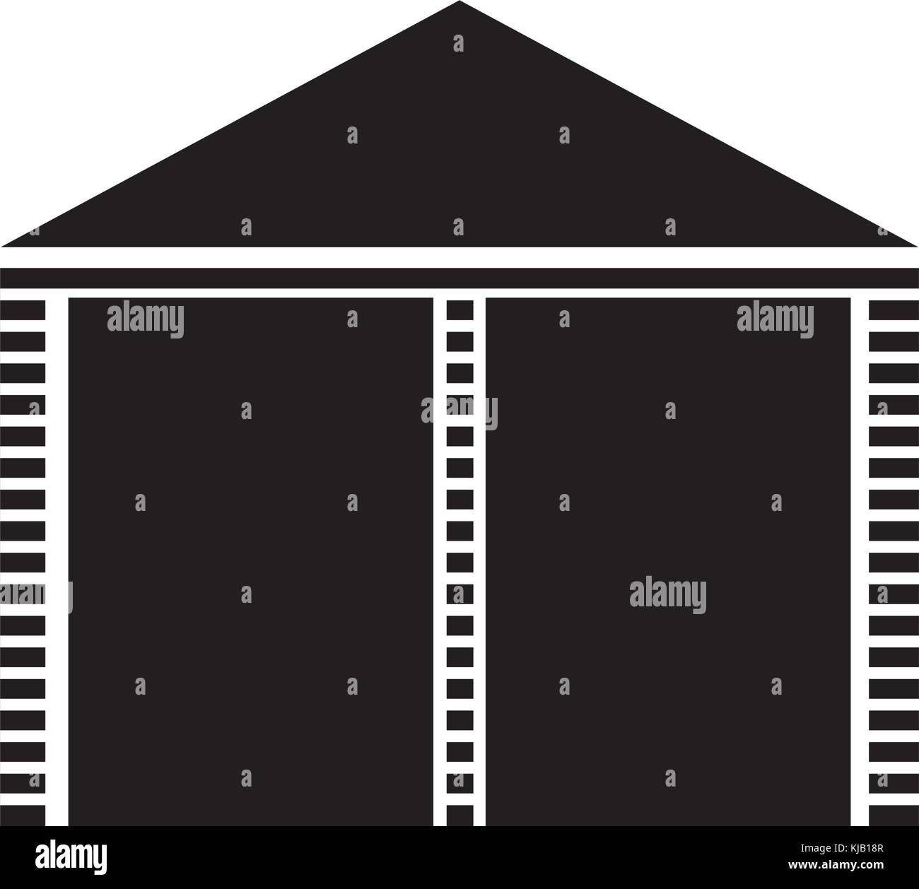 warehouse building exterior commercial empty Stock Vector Image & Art ...