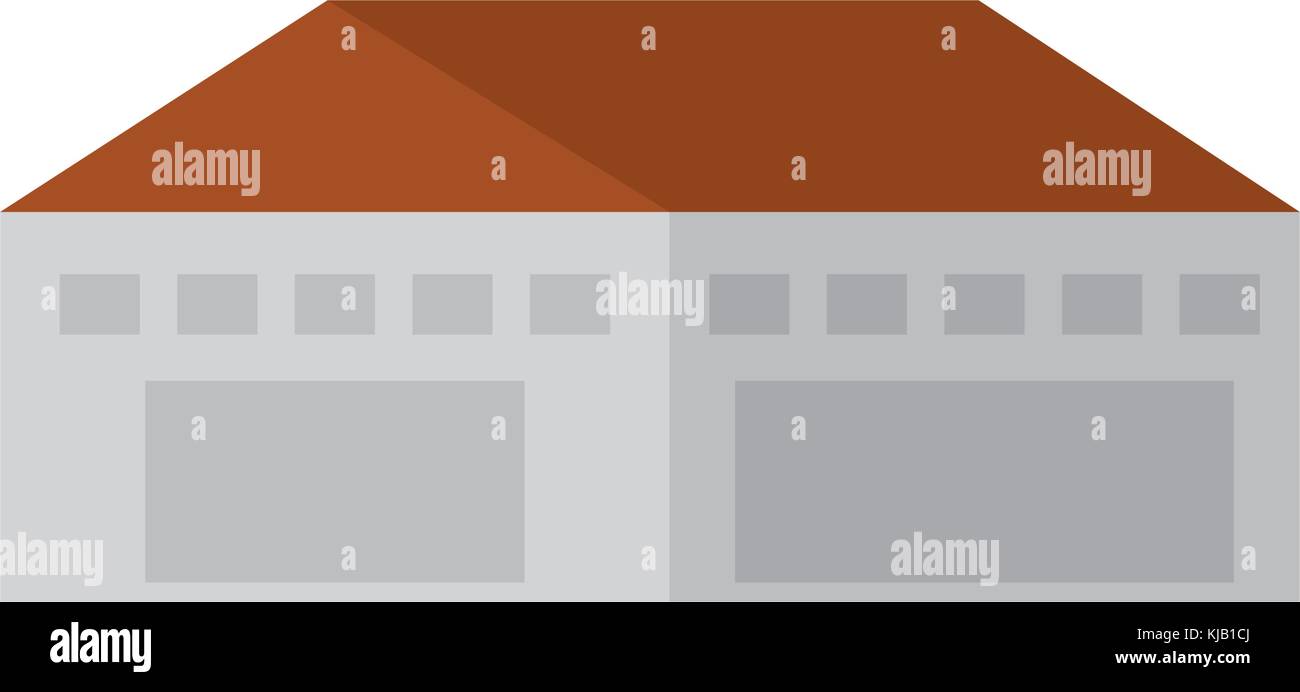 warehouse building exterior commercial empty Stock Vector Image & Art ...