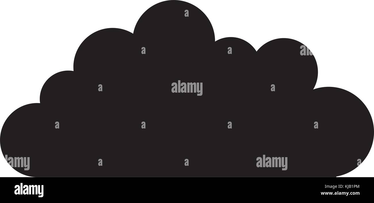 cloud sky isolated icon Stock Vector