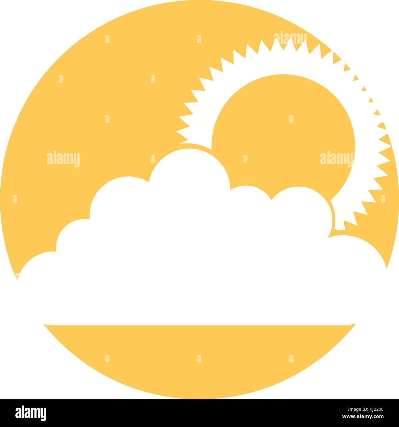 cloud sky with sun Stock Vector Image & Art - Alamy