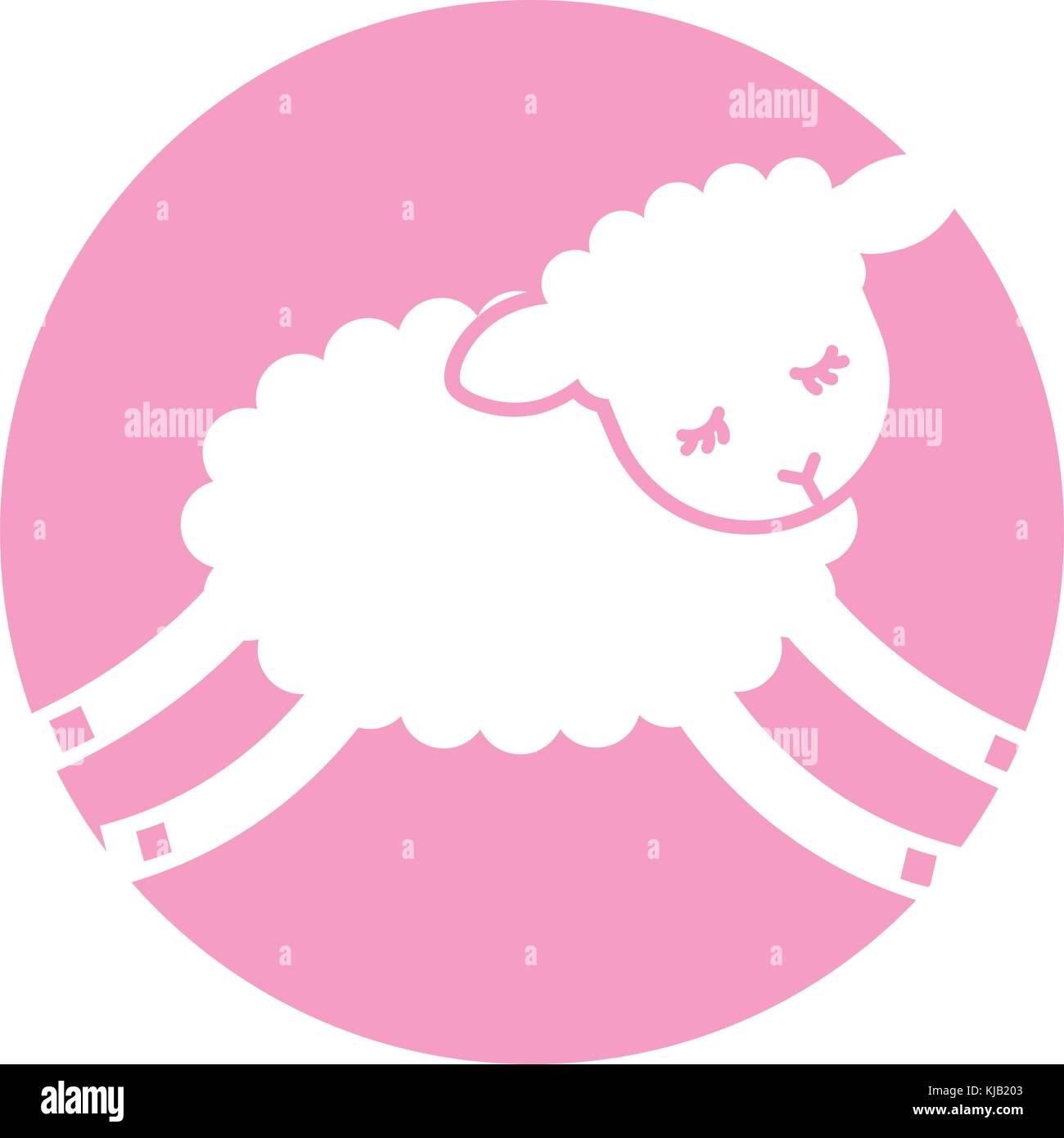 Cute lamb character icon Stock Vector Image & Art - Alamy