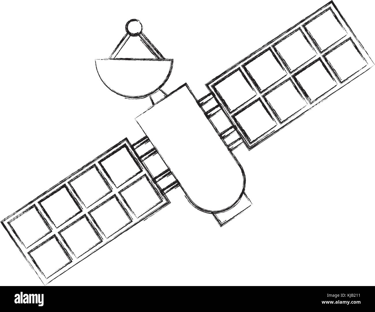 artificial satellite spacial icon Stock Vector Image & Art - Alamy