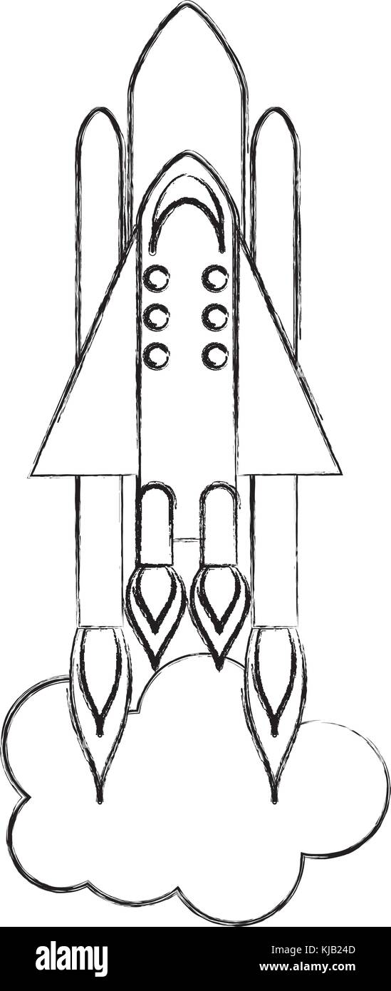 rocket space isolated icon Stock Vector Image & Art - Alamy