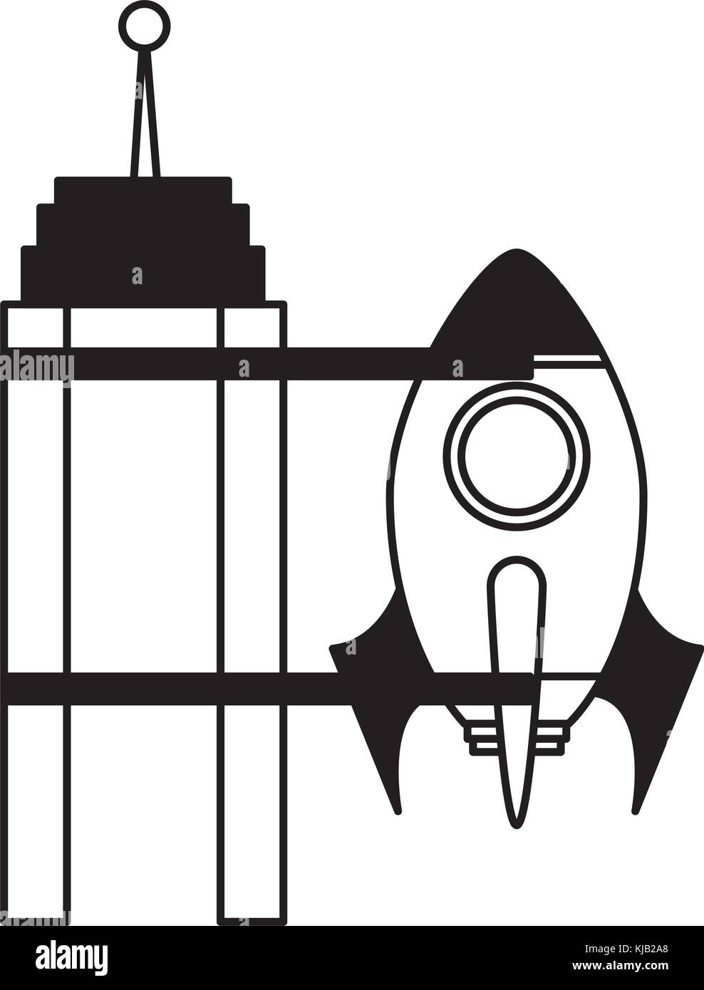 rocket space isolated icon Stock Vector Image & Art - Alamy