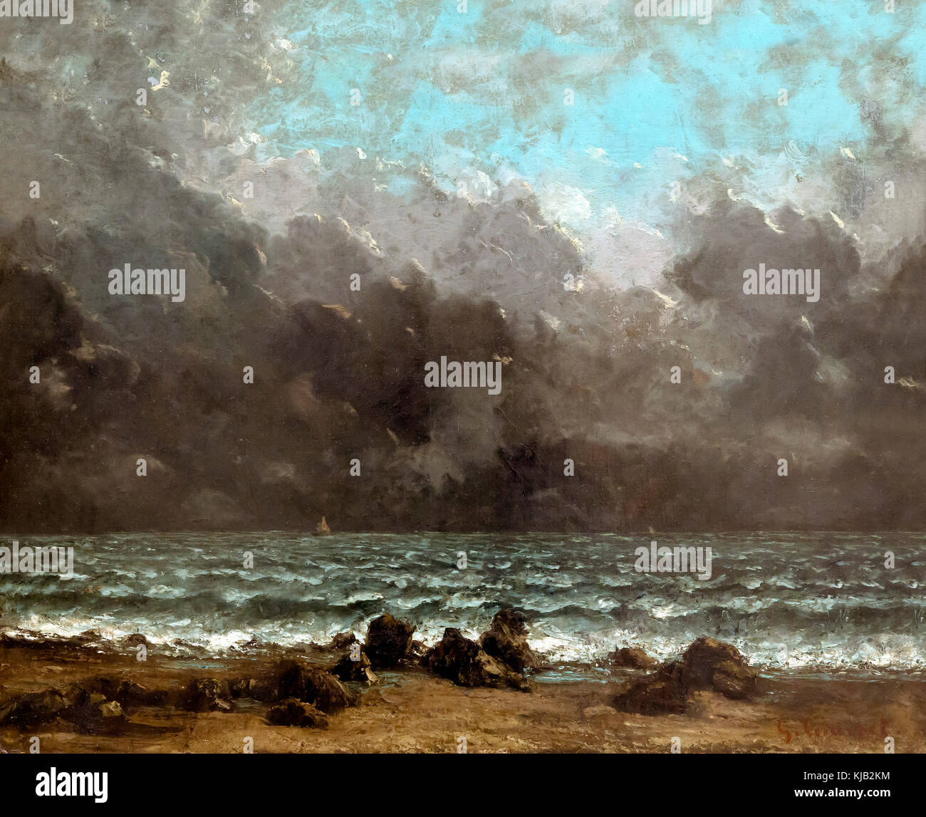 The Sea, Gustave Courbet, 1865 or later, Metropolitan Museum of Art, Manhattan, New York City, USA, North America Stock Photo