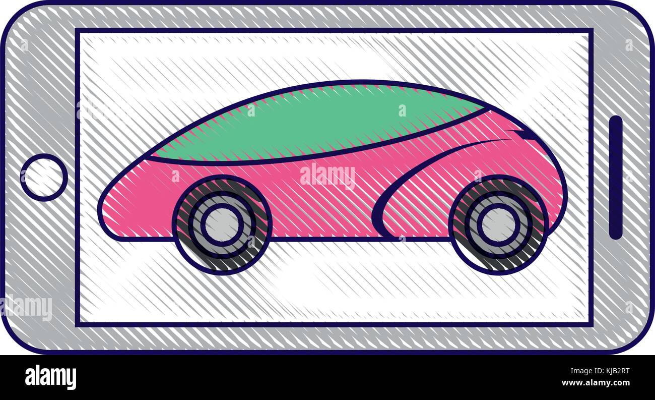smartphone gps navigation vehicle smart Stock Vector Image & Art - Alamy