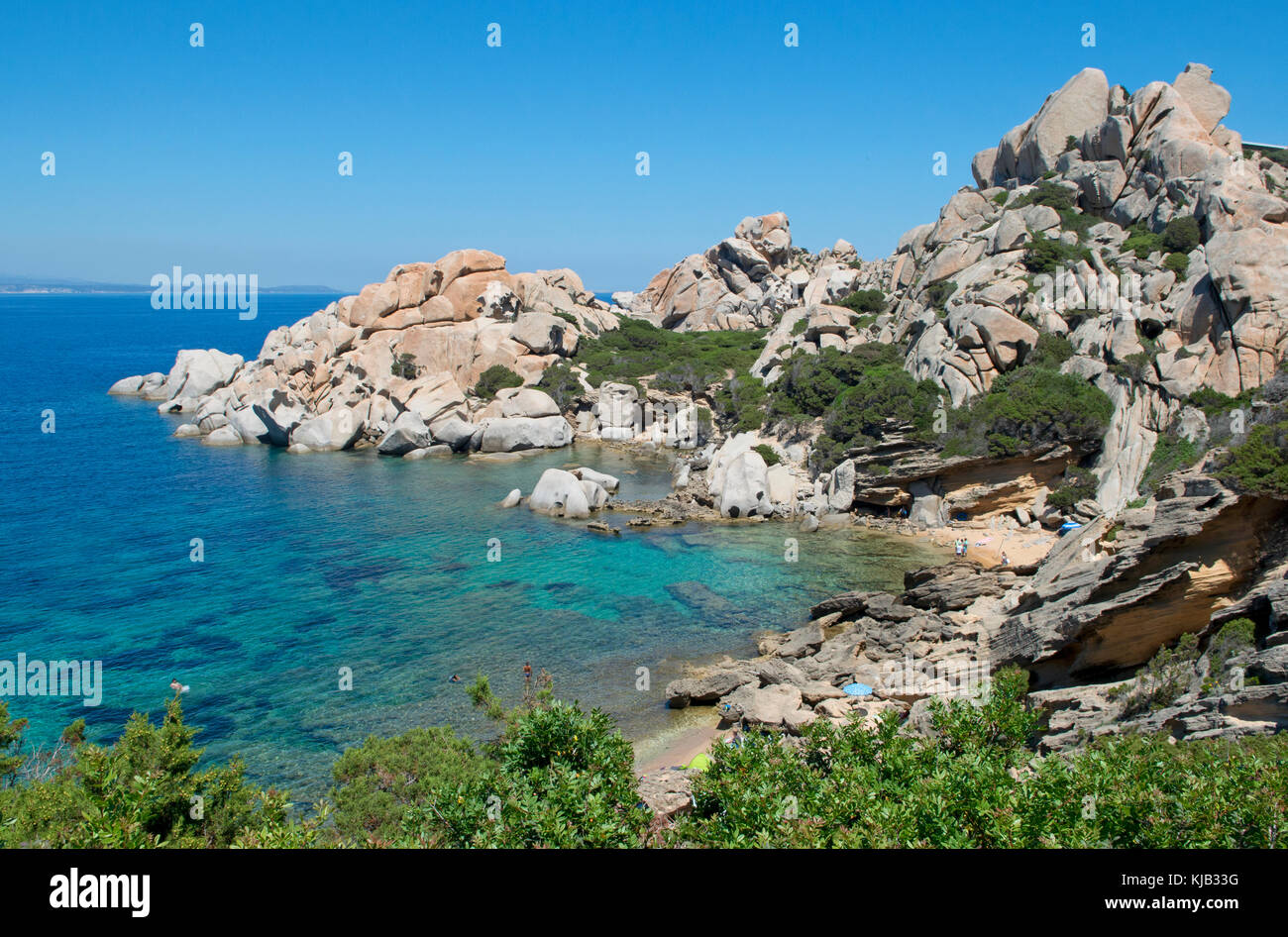 view on the Cala Spinosa cove, Sardinia, Italy Stock Photo Alamy