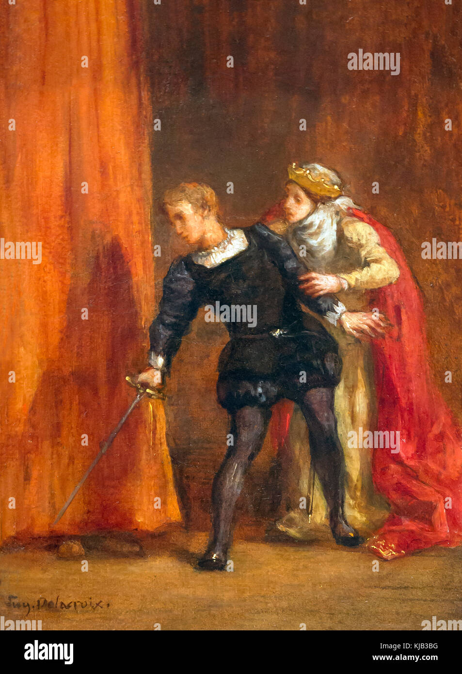 Hamlet and His Mother, Eugene Delacroix, 1849, Metropolitan Museum of Art, Manhattan, New York